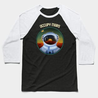 Occupy Mars - Mars Space Baseball T-Shirt